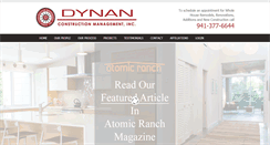 Desktop Screenshot of dynanconstruction.com